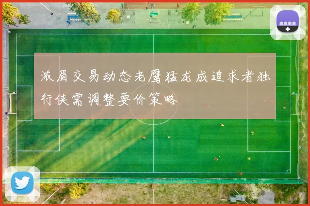 浓眉交易动态老鹰猛龙成追求者独行侠需调整要价策略